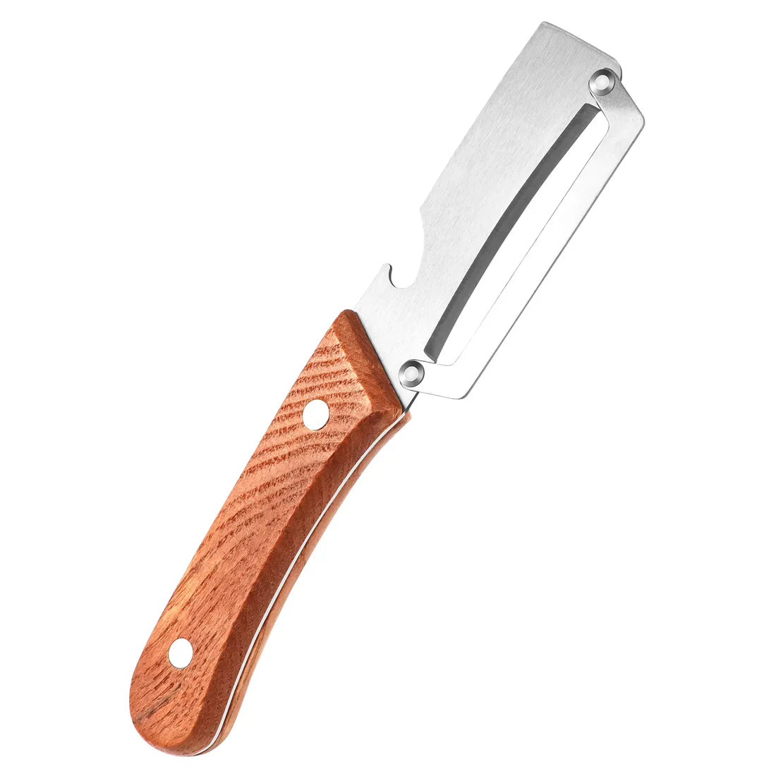 ๐๐๐ฅ๐๐๐๐๐ก ๐๐ง๐ค๐ข๐ค๐ฉ๐๐ค๐ฃ๐ MCOIKYยฎ 2-in-1 Stainless Steel Vegetable Peeler with Wooden Handle & Bottle Opener