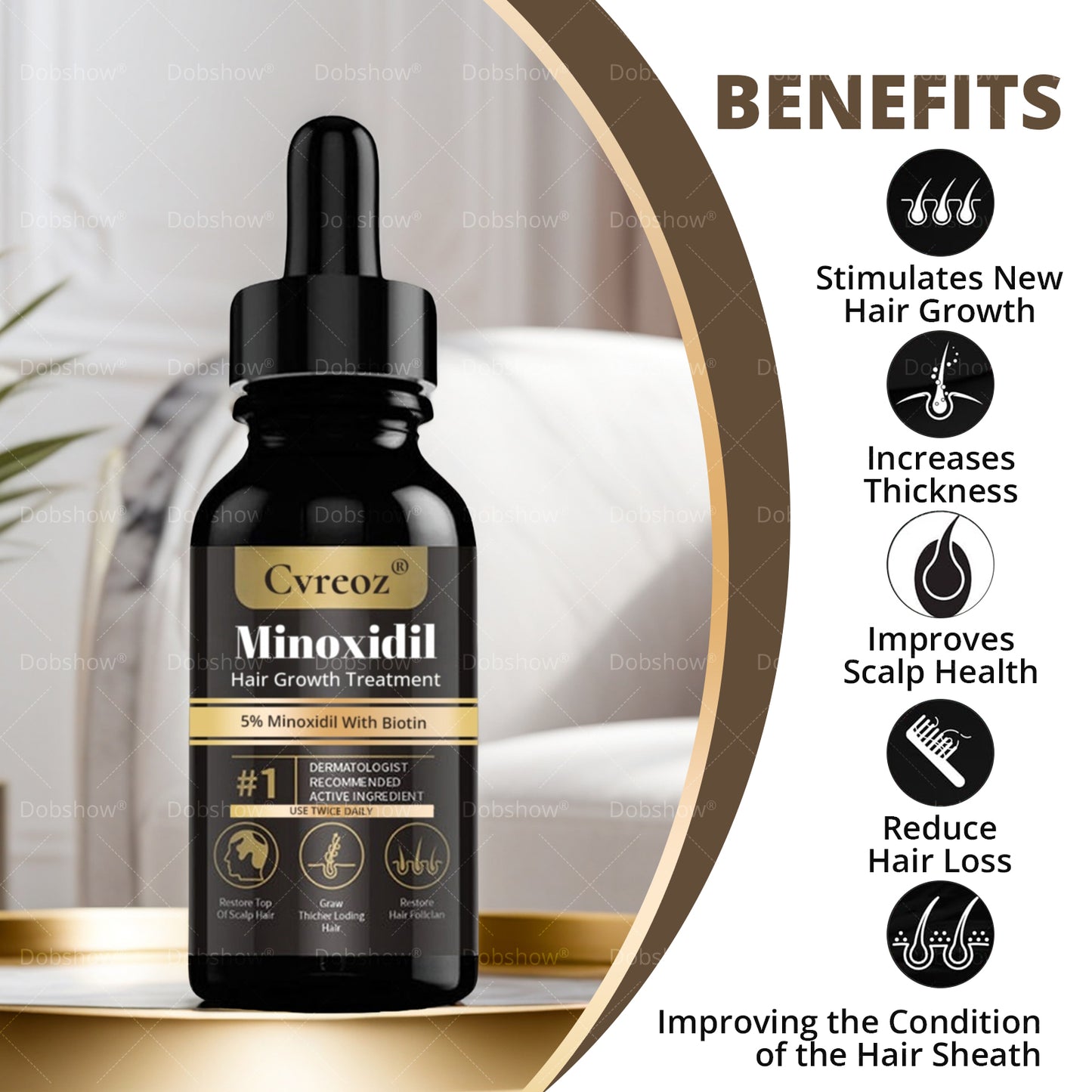 ⓒⓥⓡⓔⓞⓩ® 5% Minoxidil Hair Pro-growth Treatment