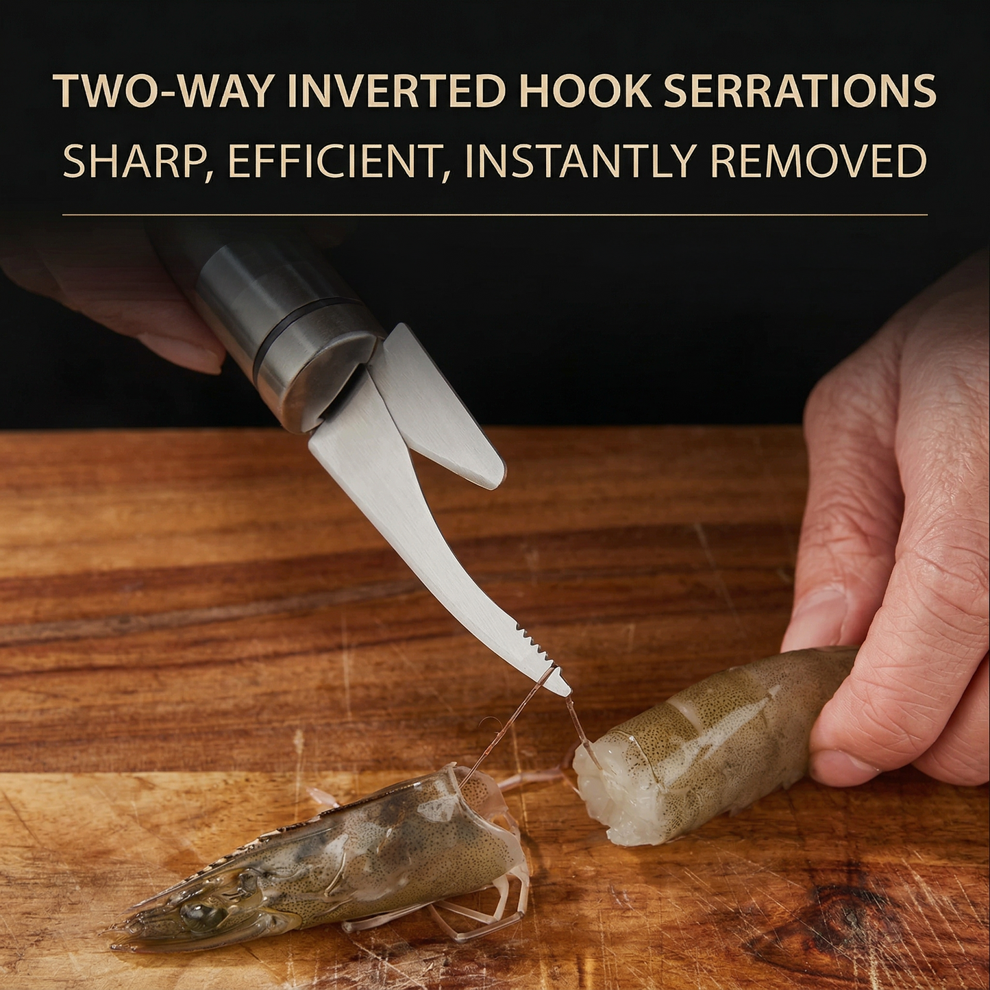 MCOIKY® 2PCS - 5 In 1 Multifunctional Shrimp Line Fish Maw Knife Stainless Steel Shrimp Deveiner Tool Multifunctional Fast Shrimp Peeler Fish Scale Remover Kitchen Fish and Shrimp Duck Intestine Cleaner