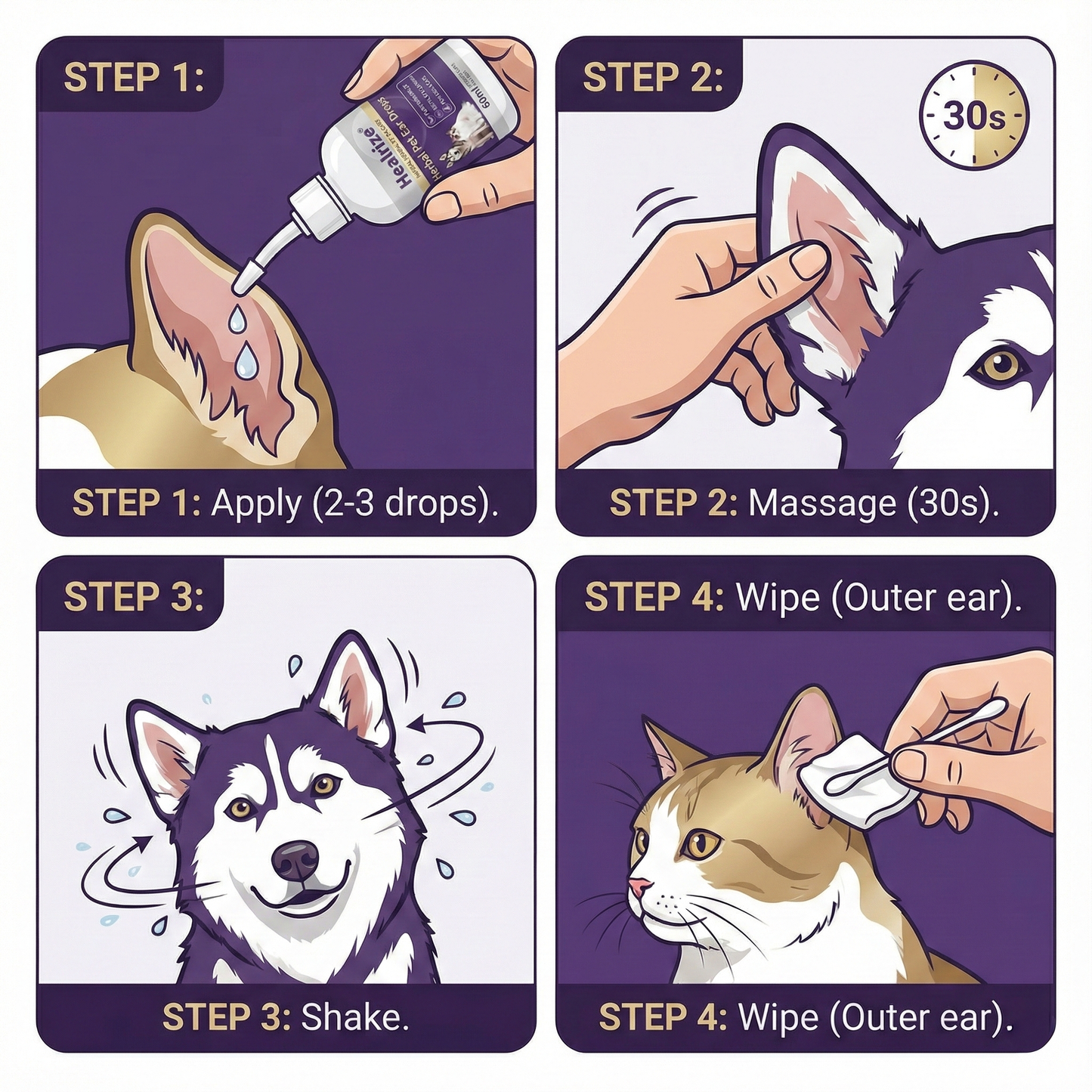 𝙎𝙥𝙚𝙘𝙞𝙖𝙡 𝙋𝙧𝙤𝙢𝙤𝙩𝙞𝙤𝙣 🔥Healrize® Herbal Pet Ear Drops