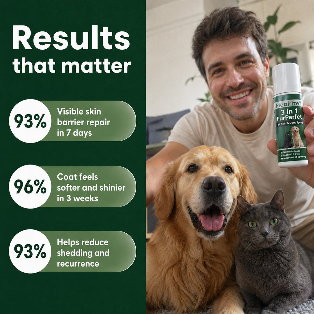 🔥 Limited-Time Offer | Healrize® 3 in 1 FurPerfect Skin Rescue Pet Spray