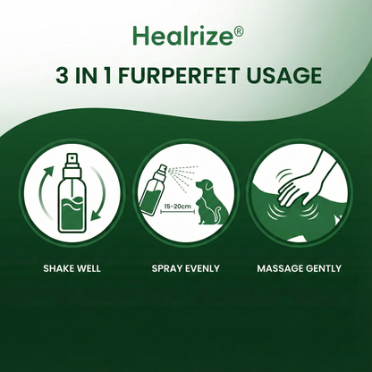 🔥 𝙉𝙚𝙬 𝙔𝙚𝙖𝙧 𝙎𝙖𝙡𝙚 🔥  Healrize® 3 in 1 FurPerfect Pet Skin & Coat Spray