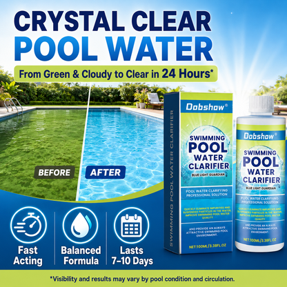 🎉Special limited-time discount🎉Dobshow®  Swimming Pool Water Clarifier-Ultra-concentrated and odor-free: 24-hour rapid algae rescue for long-lasting clarity and crystal-clear water