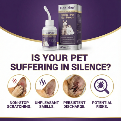 𝙎𝙥𝙚𝙘𝙞𝙖𝙡 𝙋𝙧𝙤𝙢𝙤𝙩𝙞𝙤𝙣 🔥Healrize® Herbal Pet Ear Drops