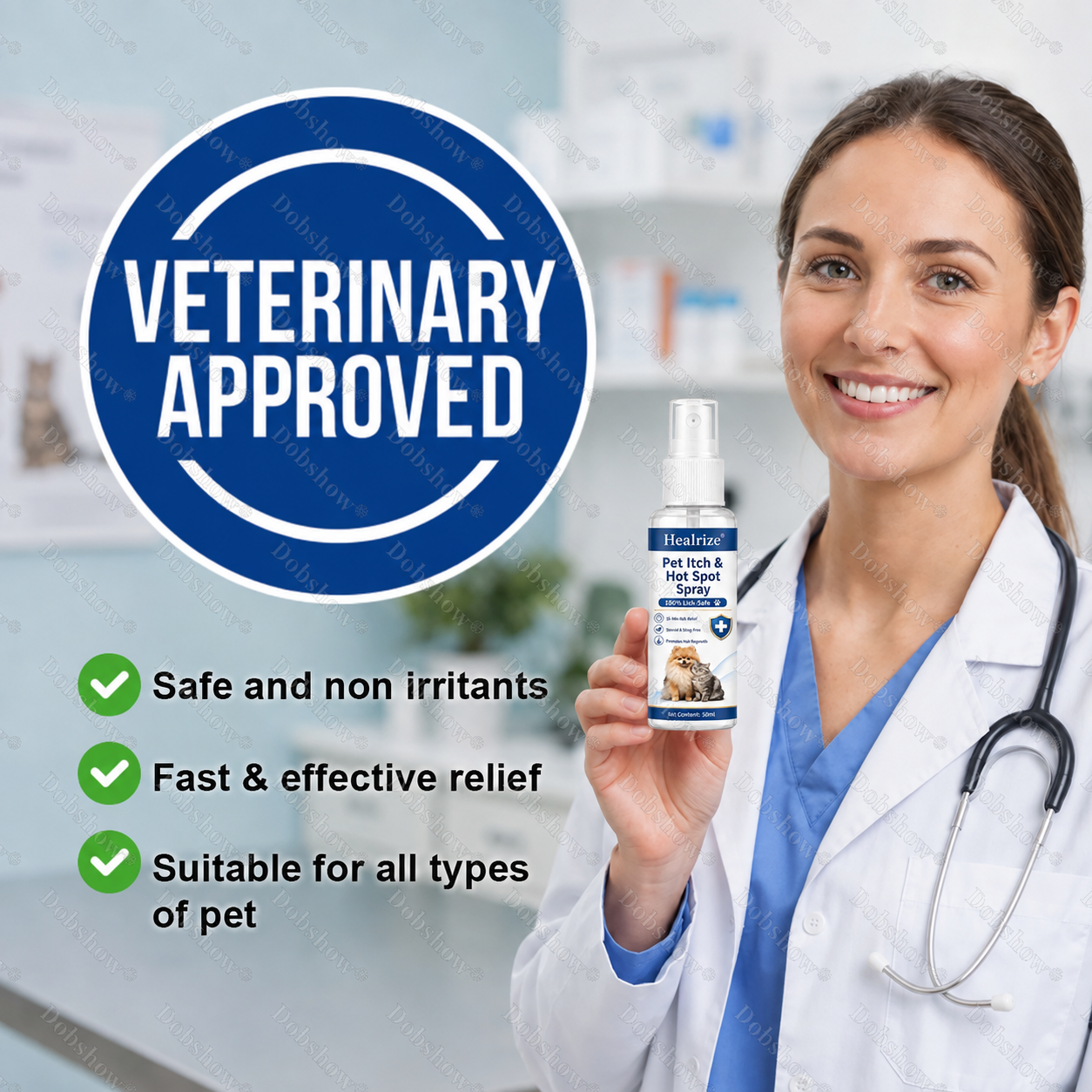 🔥Healrize® Pet Itch & Hot Spot Spray - 100% Lick-Safe