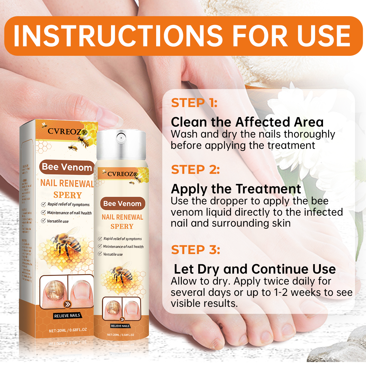 Cvreoz®Bee Venom Nail Renewal Spray