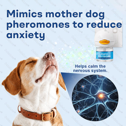 🐕Healrize®3-in-1 BioShield 60-Day Dog Calming Diffuser Kit – Anxiety Relief, Sedation Support, Odor Control & Insect Repelling