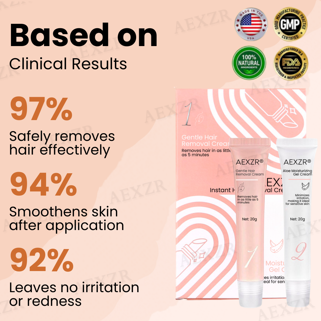 AEXZR® Instant Hair Removal Cream Kit