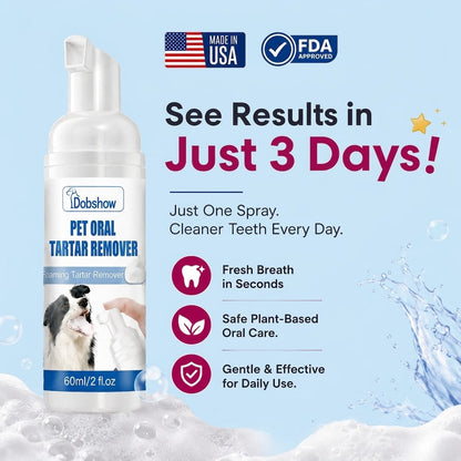 ✅End Pet Oral Problems⚡️Dobshow® 3-in-1 Pet Oral Care Spray-For Dogs & Cats of All Sizes🐶🐱