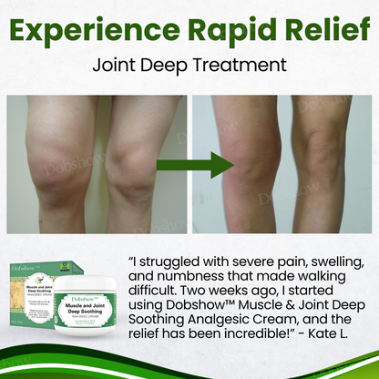 Dobshow® Muscle and Joint Deep Soothing Analgesic Cream (contains Emu oil 🦤& Hemp oil Extract🌿)