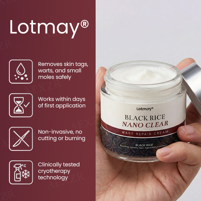 Lotmay® BlackRice Nano Clear Wart Repair Cream