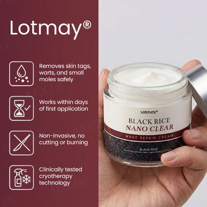 Lotmay® BlackRice Nano Clear Wart Repair Cream