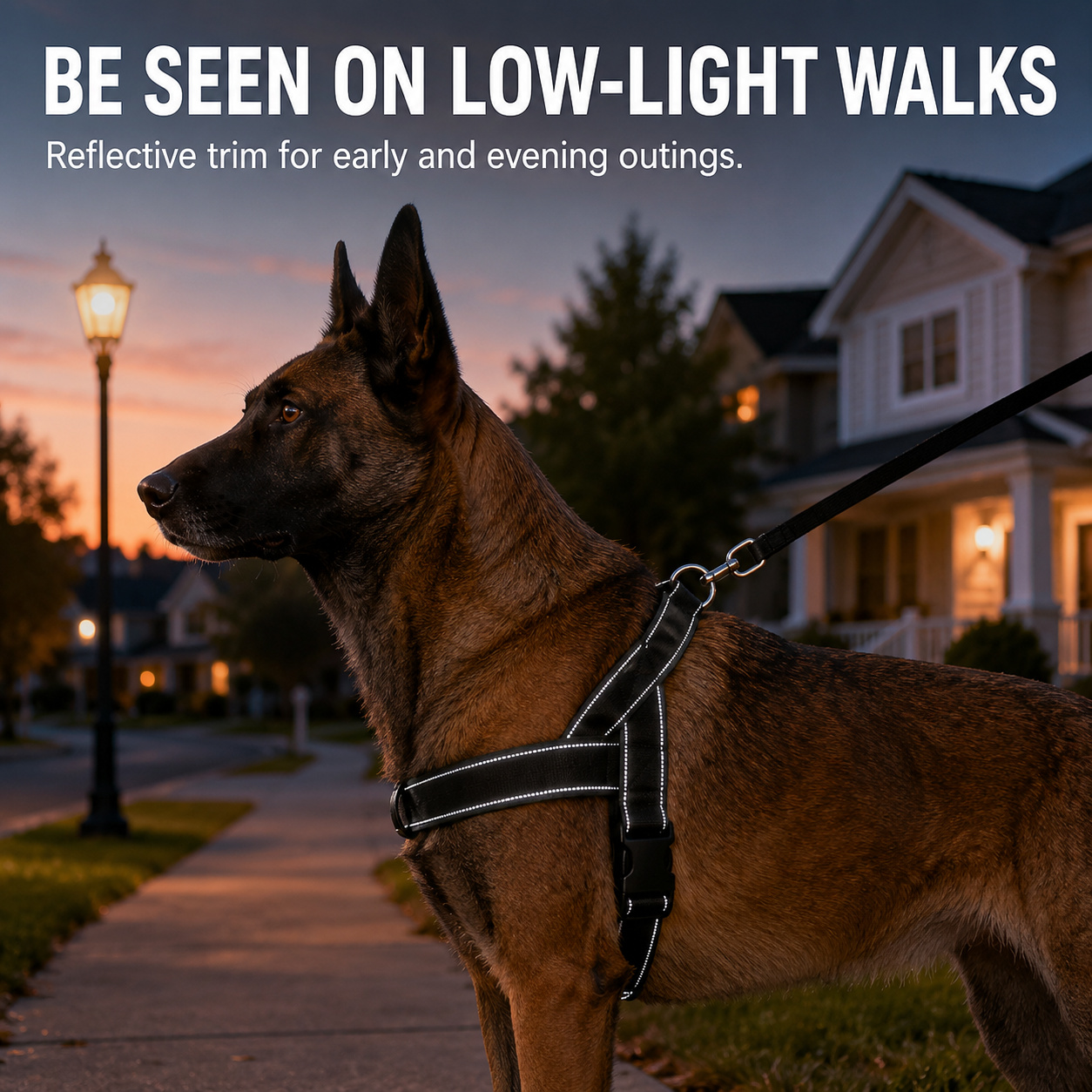 Heavy-Duty Reflective Dog Harness