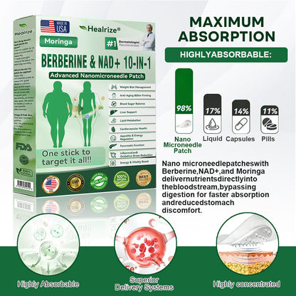 🗽𝐎𝐟𝐟𝐢𝐜𝐢𝐚𝐥 𝐒𝐭𝐨𝐫𝐞 🇺🇸 | 𝐇𝐞𝐚𝐥𝐫𝐢𝐳𝐞® Moringa · Berberine × NAD+ 𝟏𝟎-𝐢𝐧-𝟏 𝐀𝐝𝐯𝐚𝐧𝐜𝐞𝐝 𝐍𝐚𝐧𝐨 𝐌𝐢𝐜𝐫𝐨𝐧𝐞𝐞𝐝𝐥𝐞 𝐏𝐚𝐭𝐜𝐡 — 𝐎𝐧𝐜𝐞 𝐃𝐚𝐢𝐥𝐲, 𝐕𝐢𝐬𝐢𝐛𝐥𝐞 𝐑𝐞𝐬𝐮𝐥𝐭𝐬 𝐢𝐧 𝟕 𝐃𝐚𝐲𝐬