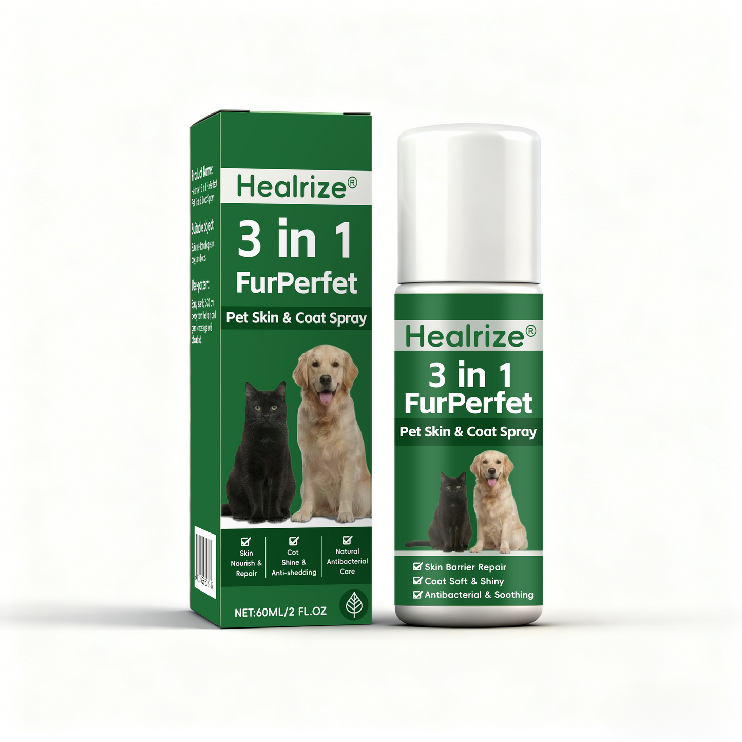 🔥 𝙉𝙚𝙬 𝙔𝙚𝙖𝙧 𝙎𝙖𝙡𝙚 🔥  Healrize® 3 in 1 FurPerfect Pet Skin & Coat Spray