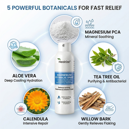 🔥Healrize® Magnesium Botanical Spray – Advanced Skin Recovery for Psoriasis & Eczema | Rapid Soothing, Steroid-Free
