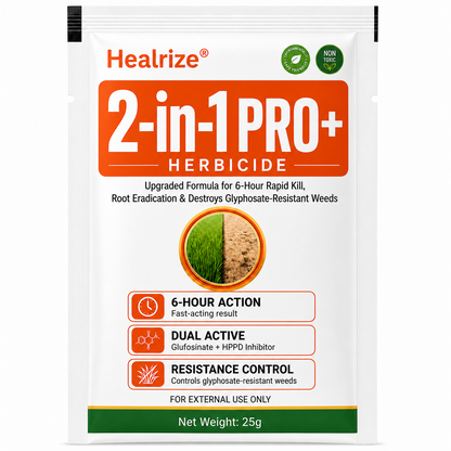 Healrize® Advanced 2-in-1 Pro+ Herbicide | Upgraded Formula for 6-Hour Rapid Kill, Root Eradication & Destroys Glyphosate-Resistant Weeds