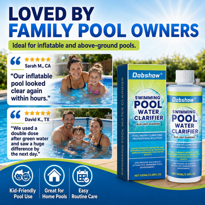 🎉Special limited-time discount🎉Dobshow®  Swimming Pool Water Clarifier-Ultra-concentrated and odor-free: 24-hour rapid algae rescue for long-lasting clarity and crystal-clear water