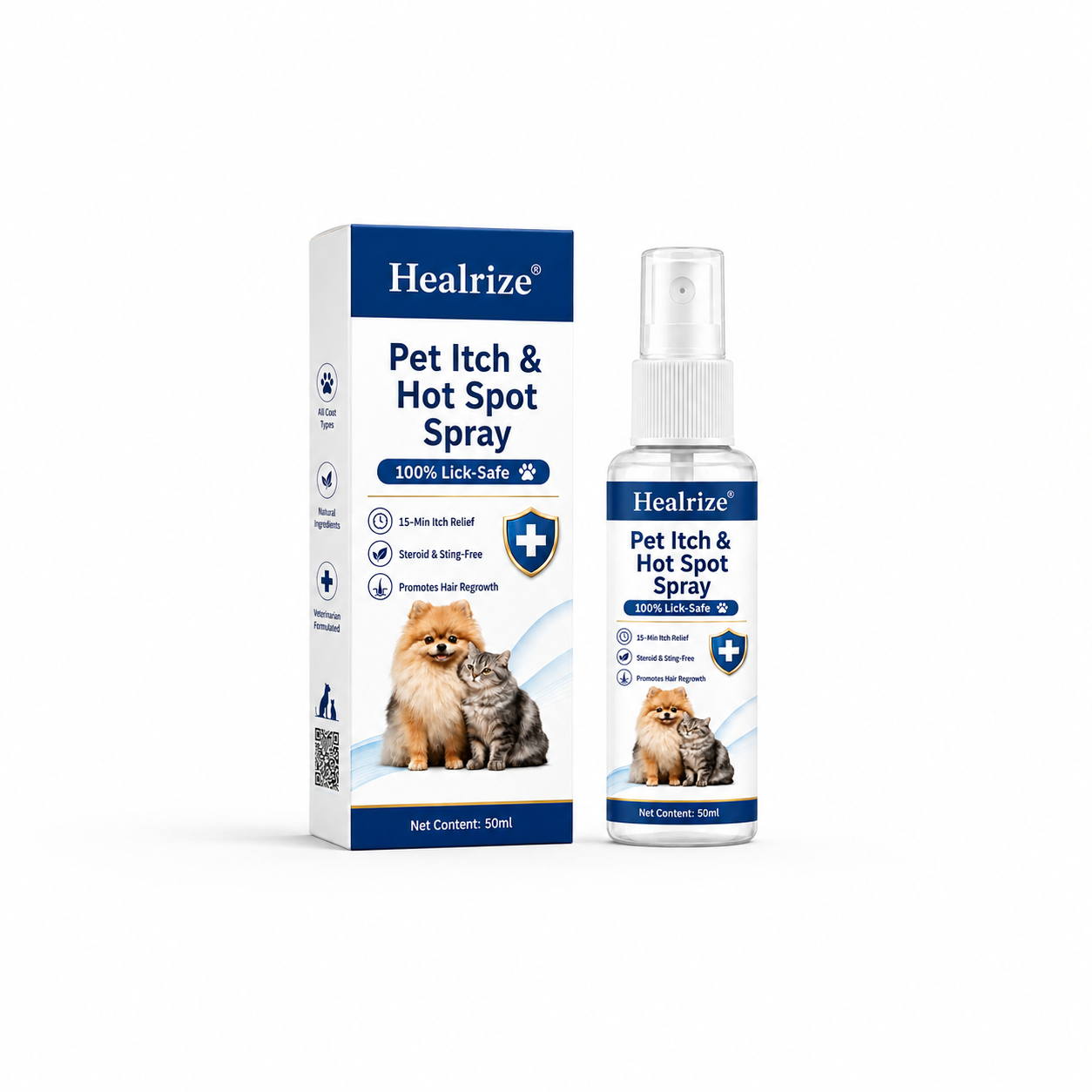 The Ultimate Healrize® 3-in-1 Complete Pet Skin & Coat Care Bundle