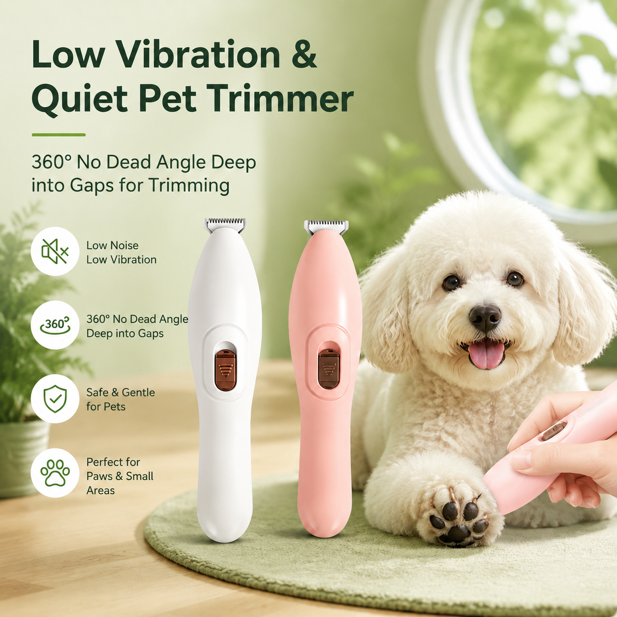 🐾 MCOIKY® QuietTrim Pet Grooming Clipper