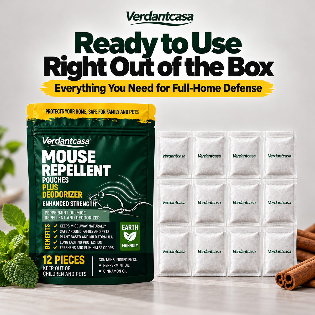 Place These Pouches Anywhere Mice Hide - Verdantcasa Healrize® Mouse Repellent Pouches