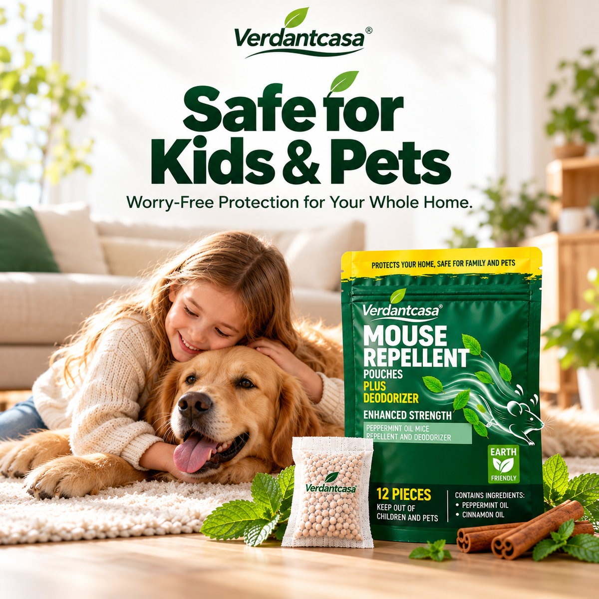 🔥100K+ SOLD🔥 Verdantcasa Mouse Repellent Pouches- 12pcs - save around kids & pet