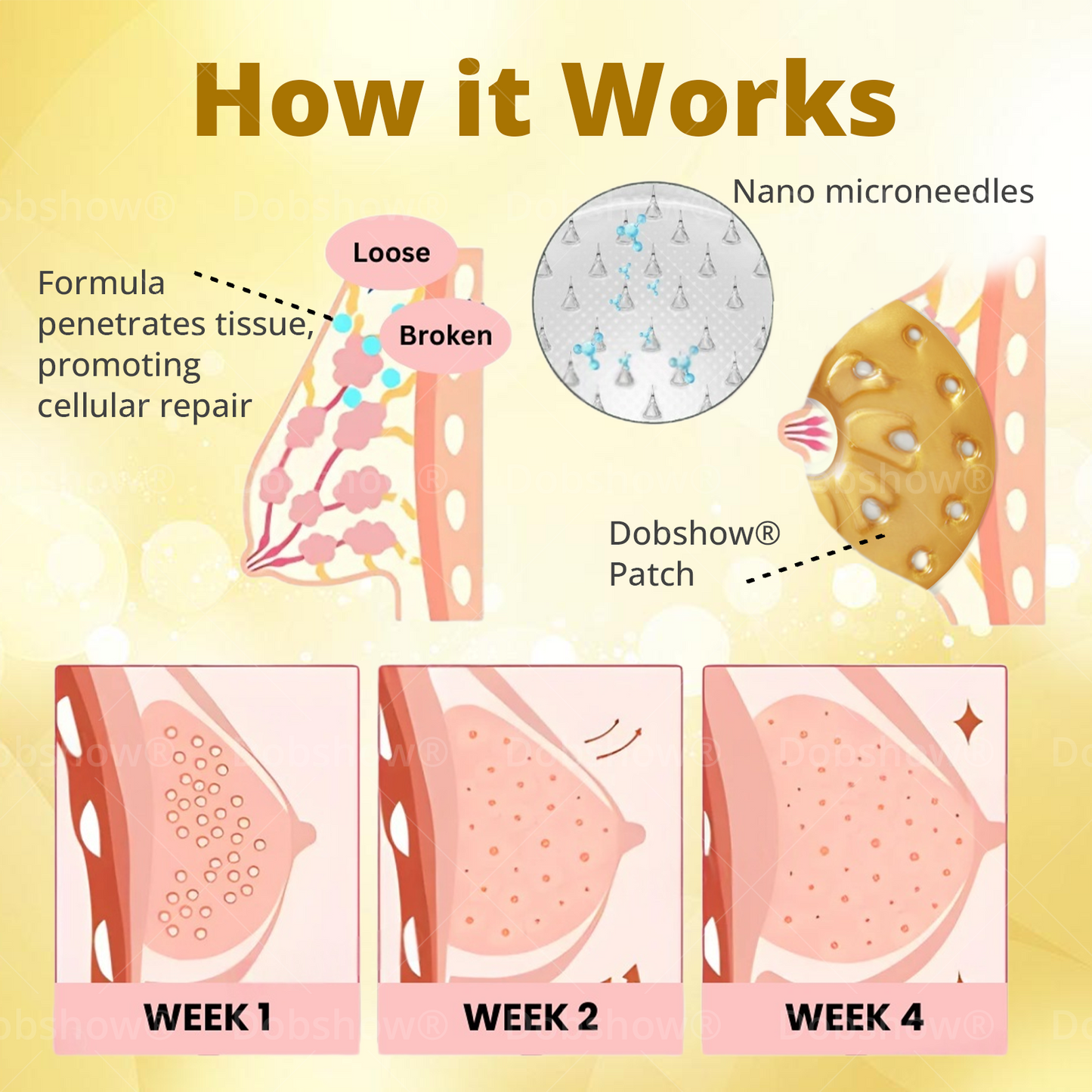 Dobshow® Breast Enhancement Nano Patch - Golden Firming Care