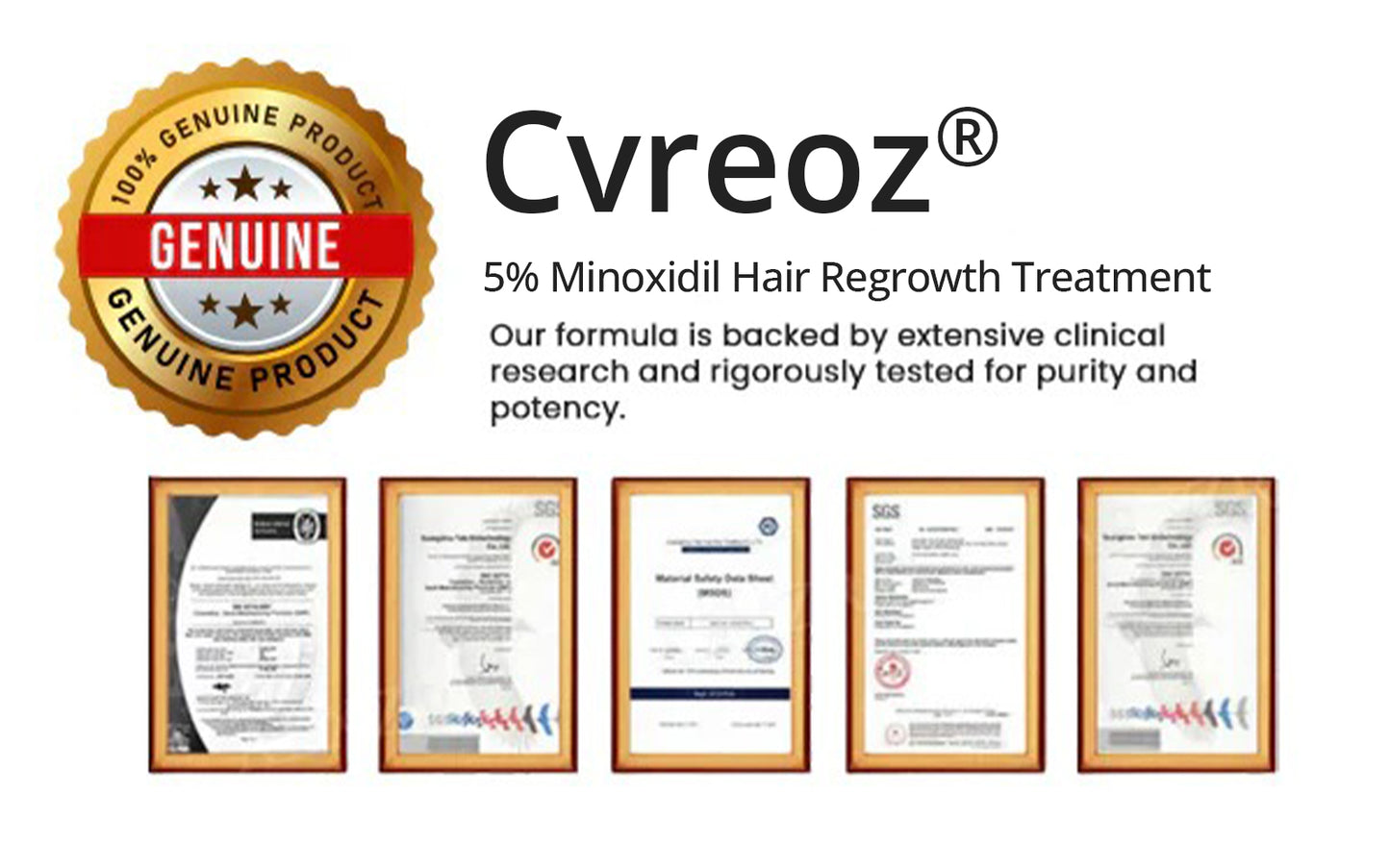ⓒⓥⓡⓔⓞⓩ® 5% Minoxidil Hair Pro-growth Treatment