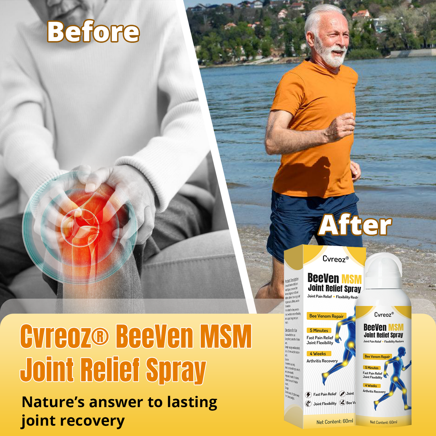 Cvreoz®  MSM BeeVen Joint Relief Spray