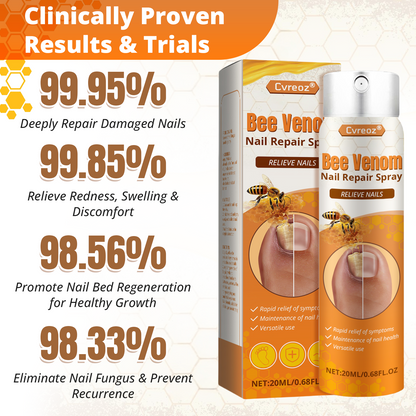 Cvreoz® Bee Venom Nail Repair Spray-Fast Relief for Fungal & Damaged Nails🌿
