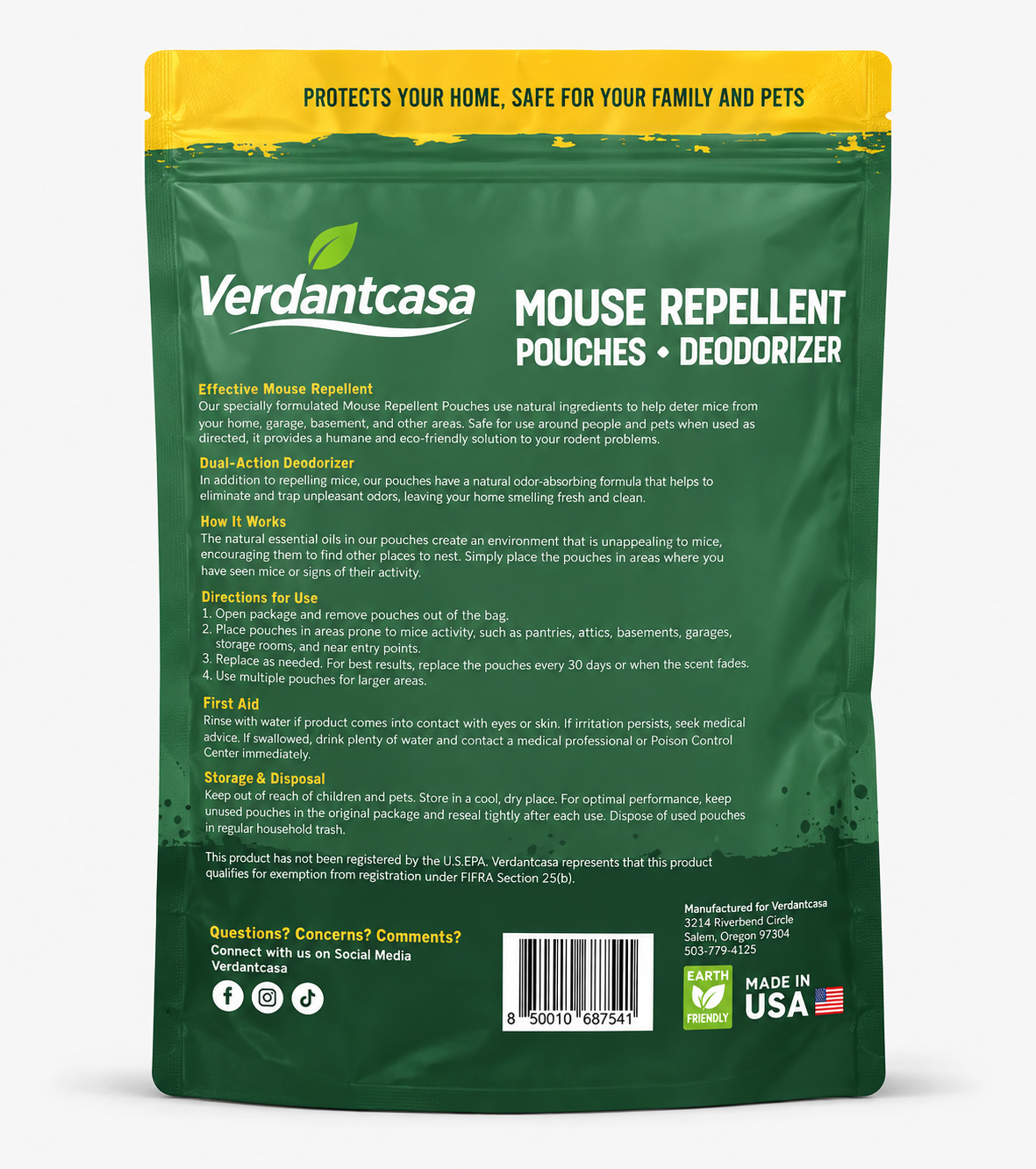 🔥100K+ SOLD🔥 Verdantcasa Mouse Repellent Pouches- 12pcs - save around kids & pet