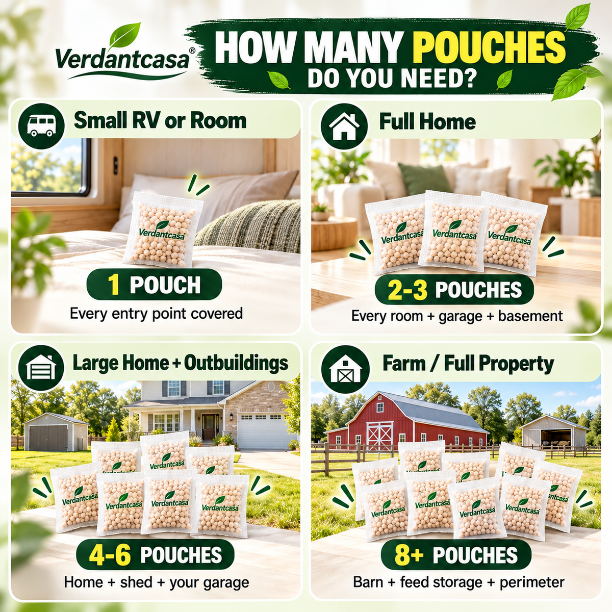 🔥100K+ SOLD🔥 Verdantcasa Mouse Repellent Pouches- 12pcs - save around kids & pet